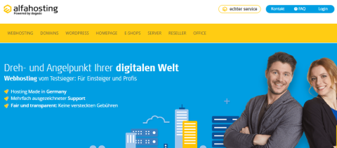 Alfahosting Homepage